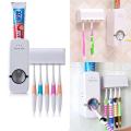 Automatic Toothpaste Dispenser With Toothbrush Holder. 
