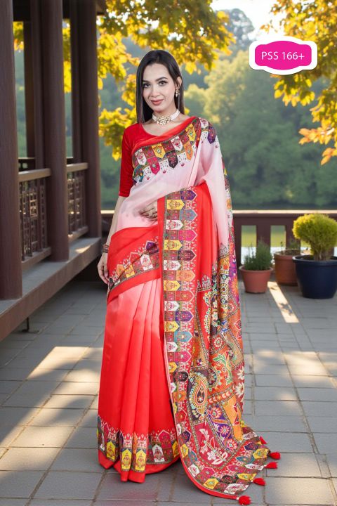 PSS 166 plus Soft Silk Saree