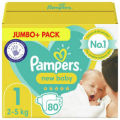 Pampers Diapers Newborn Size 1 Belt 2-5kg- 80 Pcs Pack, Made in UK.