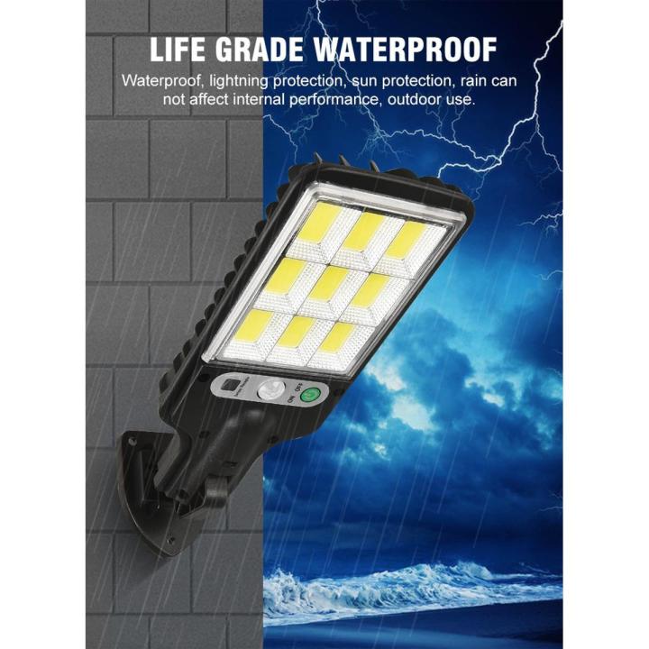 【3C VictoryEagle】Solar Street Light Outdoor Solar Lamp 3 Light Mode Motion Security Lighting For Garden Patio Path Yard