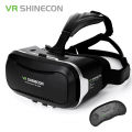 VR Shinecon Smart VR BOX 3D Glass with Bluetooth Remote Controller-Black.