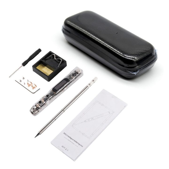 SIO12 (T12-B2) Electric Soldering Iron Intelligent OLED Built-in Buzzer Soldering Iron with Box