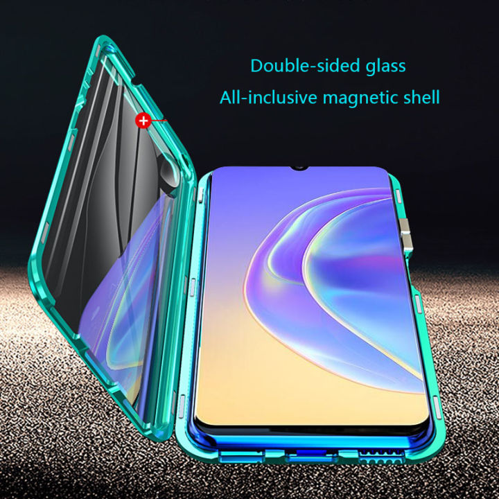Biruiqu%20For%20VIVO%20V21e%205G%20Magnetic%20Absorption%20Case%20Metal%20Frame%20Shockproof%20Double%20Sided%20Tempered%20Glass%20Magnetic%20Case%20Cover%20-%20Image%205