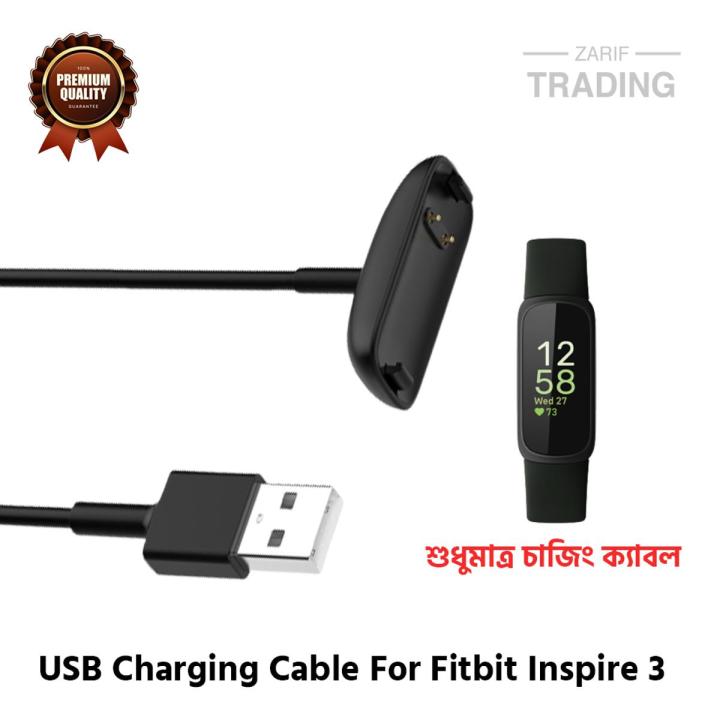 Usb Charging Cable Three Prong Fitbit Charger Fitbit Versa Maledan