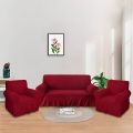 3+1+1 Turkey Elastic Sofa Cover maroon colour. 