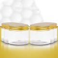 6Pcs Plastic Jar with Lid, Transparent Jar with Lid, Plastic Mason Jar, Cosmetic Storage Container, Slime Storage Jar. 