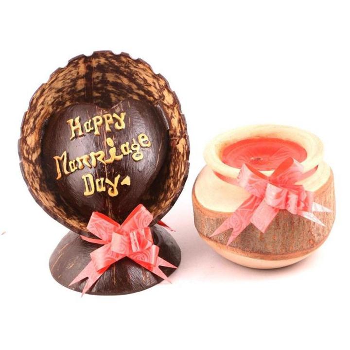 Happy Marriage day gift item with Candle