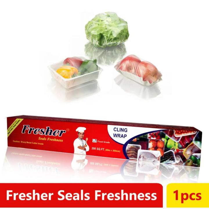 Fresher%20Plastic%20Stretch%20Clear%20Clearing%20Food%20Grade%20Pe%20Vinyl%20Film%20Plastic%20Wrapper%20Roll%2060%20Meters%20Fresh%20Rapping%20Paper%20-%20Keep%20Food%20Fresh%20-%20Image%202