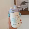 NEW hot and cold Thermos Cup for Guy Women's baby Double Drink Suction Cup Portable Lanyard Vacuum Stainless Steel Water Cup.