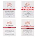 Handmade 7 Knots Red String Bracelet Protection Good Luck Amulet for Success Prosperity Friendship Rope Wristband Jewelry Gift. 