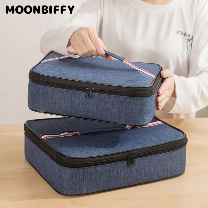 hot】 Square Thicken Thermal Lunch Bag Bento Box Food Carrier