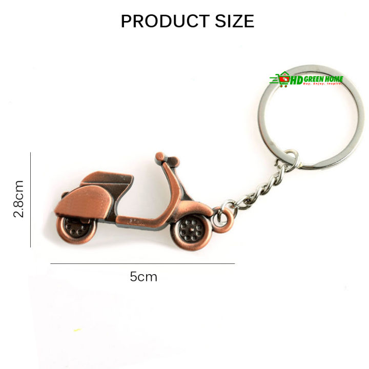 Metal%20Scooter%20Keyring%20Mini%203D%20Motorcycle%20Keychain%20Key%20Ring%20Key%20Holder%20(Copper)%20-%20Image%204