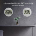Alarm Clock 12/24 Hour Battery Operated Self-Setting Wall / Desk Mount Calendar Digital Clock for Bedroom Bedside Black.