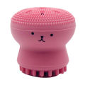 Facial Cleaning Brush Silicone Handheld Face Brush Massager Cute Small Octopus Shape Face Scrubber for Deep Exfoliating Massage Cleansing Soft Brush.