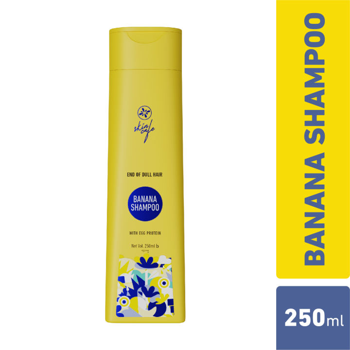 Skin Cafe Banana Shampoo for Dull Hair with Egg Protein 250ml