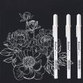 In the art of painting water gel pen, with a set of 0./10pcs3/5pcs8mm high-gloss marker white ink should sketch pigment pen. 