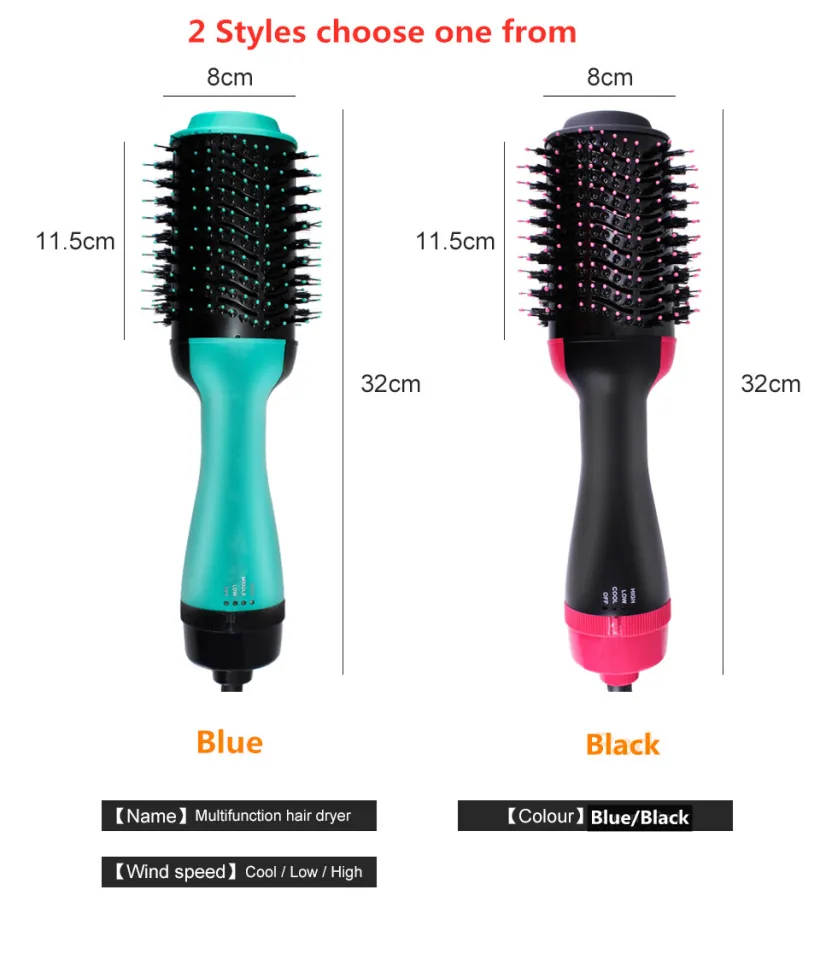 Ubeator -3-In-1 Negative Ion Hair Dryer Curler Straightener Comb