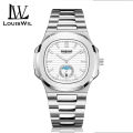 LouisWill Men Watch Men's Fashion Simple Calendar Waterproof Steel Band Watch Waterproof Quartz Watch With Calendar Original Fashion Men Watches Luxury Men Watch. 