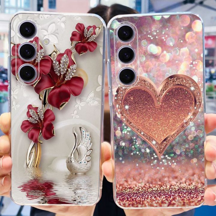 Case%20For%20Samsung%20Galaxy%20S24%20Plus%20/%20S24%202024%20Cute%20Flower%20Cat%20Phone%20Bumper%20on%20Samsung%20S%2024%20S24plus%205G%20Soft%20Silicone%20TPU%20Back%20Cover%20-%20Image%206