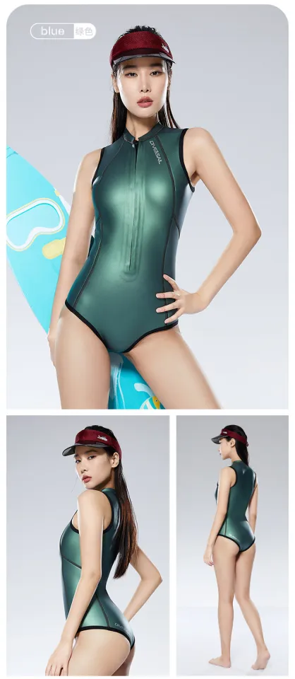 Women's Neoprene Bikini Wetsuit, Top for Women Sexy, Surfing Diving Suit,  Sleeveless Front Zip Swimsuit 2mm | Daraz.com.bd