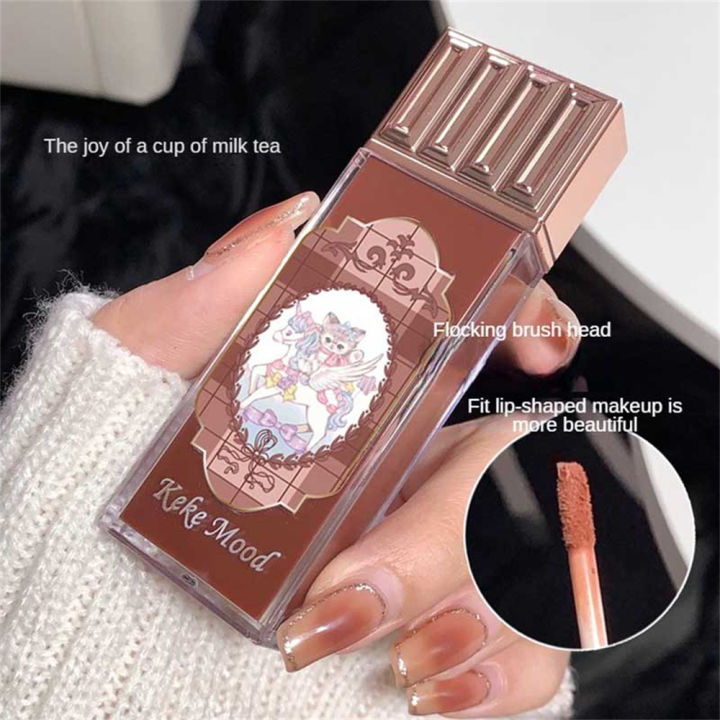 Keke%20Mood%20Chocolate%20Cloud%20Lipstick%20Lip%20Cream%20Delicate%20Lightweight%20Silky%20Matte%20Easy%20To%20Color%20Not%20Easy%20To%20Faint%20Fade%20Lipstick%20-%20Image%203