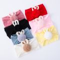 2Pcs Set Baby Socks Headband Cute Plush Ball Newborn Short Socks Cute Kids Baby Girl Hairbands Socks Photo Props. 