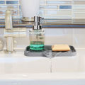Silicone Kitchen Soap Tray, Sink Tray Drain Sponge Rack, Sink Storage.