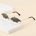 Fashion Rimless Unisex Sunglasses Trendy Bat Shaped Sun Glasses Female Male Vintage Shades Halloween Accessories Oculos De Sol.