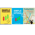 Combo of 3 books for Stock Market (Simple Trading Book, Simple Candlestick Patterns & Trading Habits) - Color Print - Paperback. 