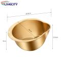 Side Drain Rice Strainer Stainless Steel Rice Washer Strainer Bowl Quick Drainage Kitchen Tool for Rice Fruit Vegetables Southeast Asian Favorite Stainless Steel Food Strainer. 