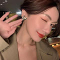 Korean Design Sense Concave Convex Uneven Gold Heart Clip on Earrings Fashion Unusual Accessories for Women's Party Jewelry.