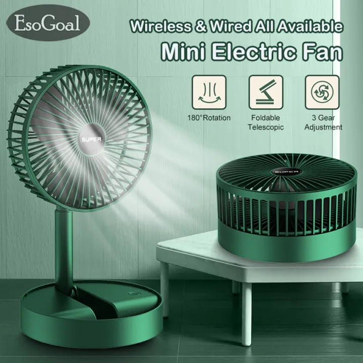 JvGood%20Electric%20Mini%20Foldable%20Telescopic%20Fan%20-%20Green%20-%20Image%202