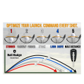 2PCS Golf Tee Height Tool Precision Tee Height Setter forConsistent Swings Easy-To-Use Golf Training Aid.