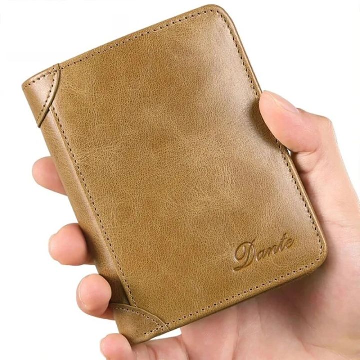 Dante%20Classic%20Retro%20Style%20Wallet%20100%25%20Genuine%20Leather%20Men%20Wallets%20Short%20Male%20Purse%20Card%20Holder%20Wallet%20Men%20Fashion%20High%20Quality%20-%20Image%203