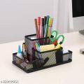 Multipurpose Metal Mesh Desktop Organizer Pen and Pencil Stationery Storage stand,Box Makeup,Mobile& Remote Holder Basket for Home, Office, Desk and Study Table. 