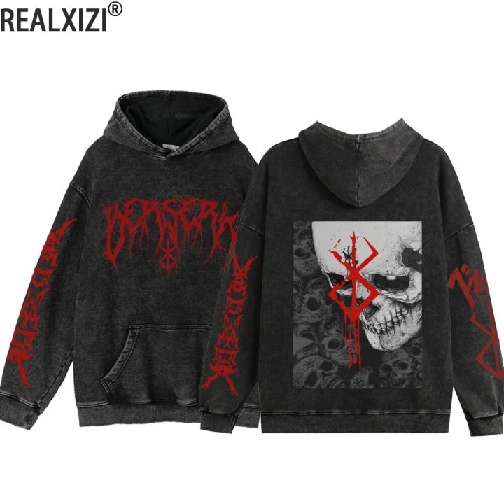 Anime Printed Sweatshirts Vintage Berserk Hoodie Spring/autumn Hooded Sweatshirts Anime Berserk Hoodies for Men Women Y2k Hoody