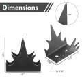 12x Anti Climb Fence Spikes Hardware Screw Security Fence Spikes for Garden Fence or. 