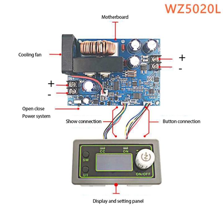WZ5020L%2020A%201000W%20DC%20DC%20Buck%20Converter%20CC%20CV%20Step-Down%20Power%20Module%20Adjustable%20Voltage%20Regulated%20power%20source%20-%20Image%206