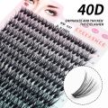 280 PCS Individual Lashes Cluster DIY Lash Clusters 10D 20D 30D 40D D Curl 9-16mm Cluster Lashes DIY Individual Eyelashes Lashes. 