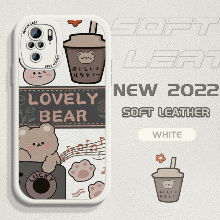 YYDS%20for%20Redmi%20Note%2010%20/%20Note%2010S%20Back%20Cover%20Cute%20Bear%20Leather%20Case%20Soft%20Thin%20Drop%20Resistant%20Phone%20Case%20-%20Image%202
