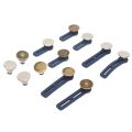 Pants Button Extender, Detachable 12Pcs Soft Silicone Ring Pants Extender Button for Trousers.