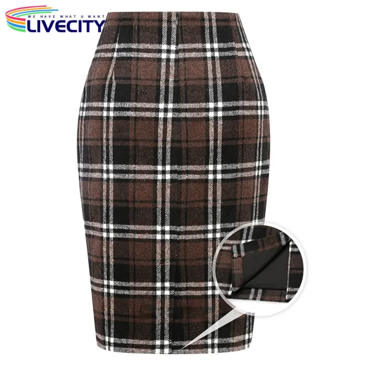 Autumn%20Skirt%20Plaid%20Print%20Thick%20Women%20Spring%20Skirt%20-%20Image%203