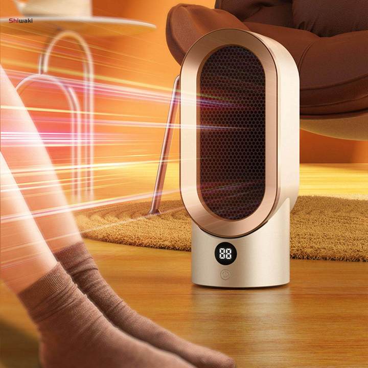 Desktop Space Heater Low Noise Standing Office Heater for Living Room Multifunctional