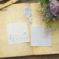 30pcs DIY Blue Plaid Flower Design Paper As Creative Craft Paper Background Scrapbooking DIY Use. 