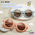 OQ BOGA 10 Colors Round Frame Anti UV Kids Sunglasses Children Outdoor Eye Protection Full Rim Sun Glasses. 