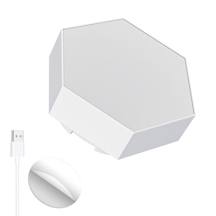 1-10PCS%20Touch%20Sensor%20LED%20Night%20Light%20RGB%20Modular%20Hexagon%20Lights%20Panels%20Remote%20Control%20Quantum%20Wall%20Lamp%20Computer%20Game%20Decor%20USB%20-%20Image%202