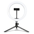 LED Circular Fill Light with USB Adjustable Desktop Triangle Bracket. 