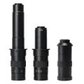 HAYEAR 180X Microscope C-Mount Lens, Adjustable Monocular Zoom Industry Optical Lens. 