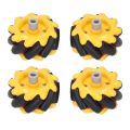 60mm Yellow - Mecanum Wheel Set of 4 Pieces.