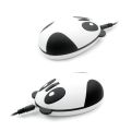 Ergonomic 2.4GHz Wireless Rechargeable Optical Panda Shape Computer Mouse - multicolor. 